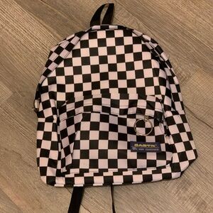 Eastpak Black and White Checkered Backpack
